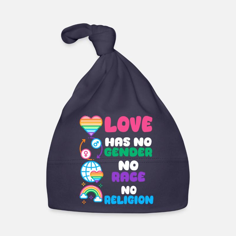 Love A Statement for Equality Diversity Organic Baby Cap