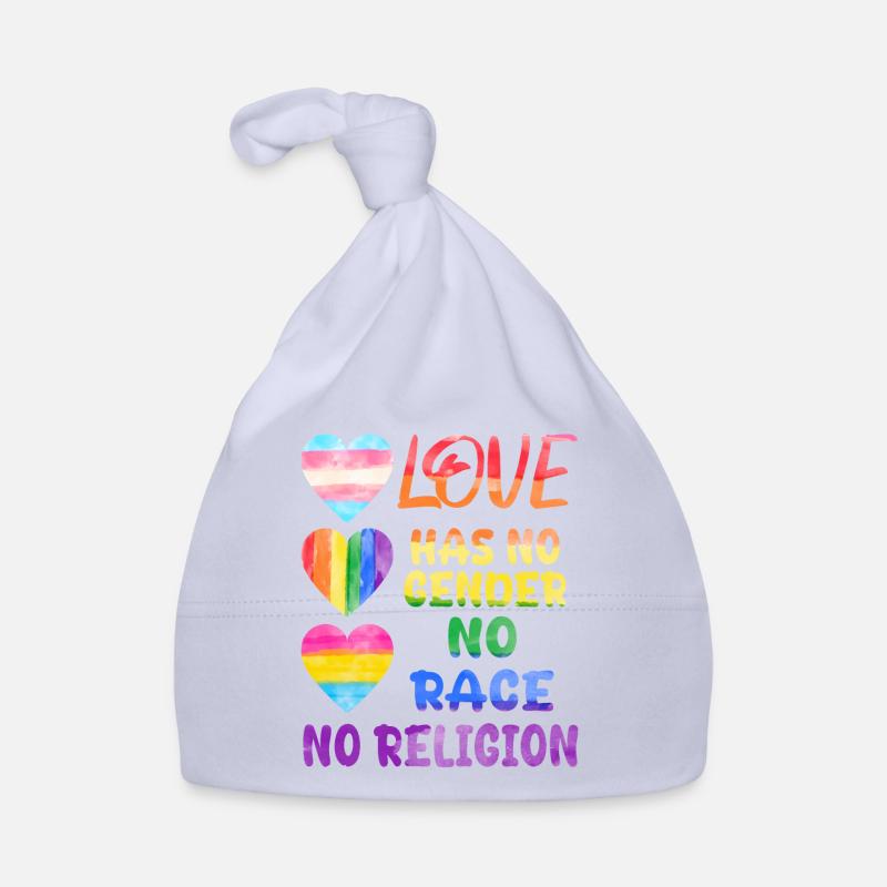 Love A Statement for Equality Diversity Organic Baby Cap