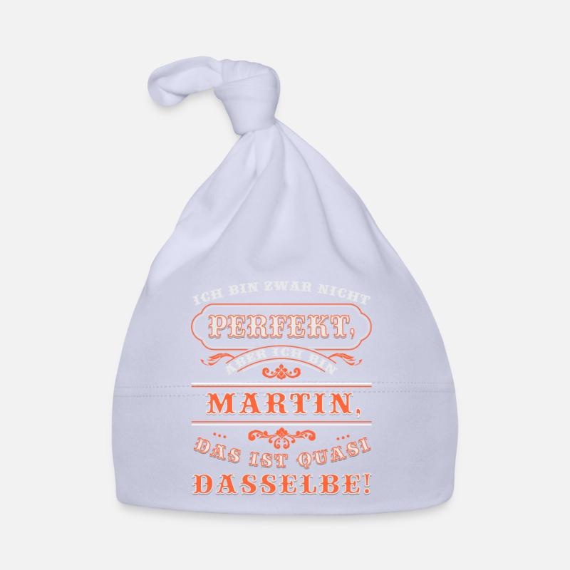 Funny MARTIN for Name Day with Name Name Organic Baby Cap