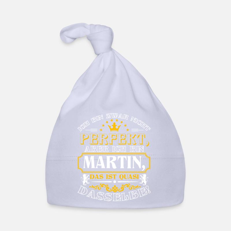 Funny MARTIN for Name Day with Name Name Organic Baby Cap