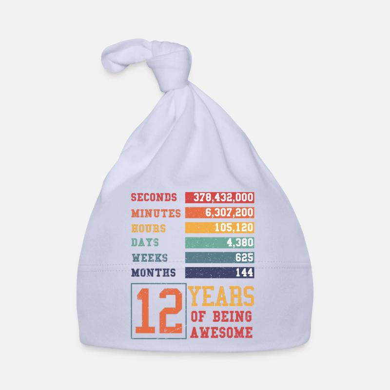 12 ans ! Cadeau d’anniversaire 12e anniversaire Bonnet bio Bébé