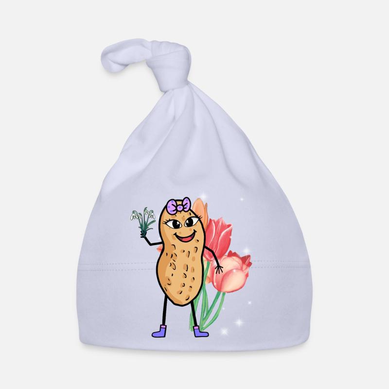 Peanut Spring Flowers Easter Flower Greeting Greeting Organic Baby Cap