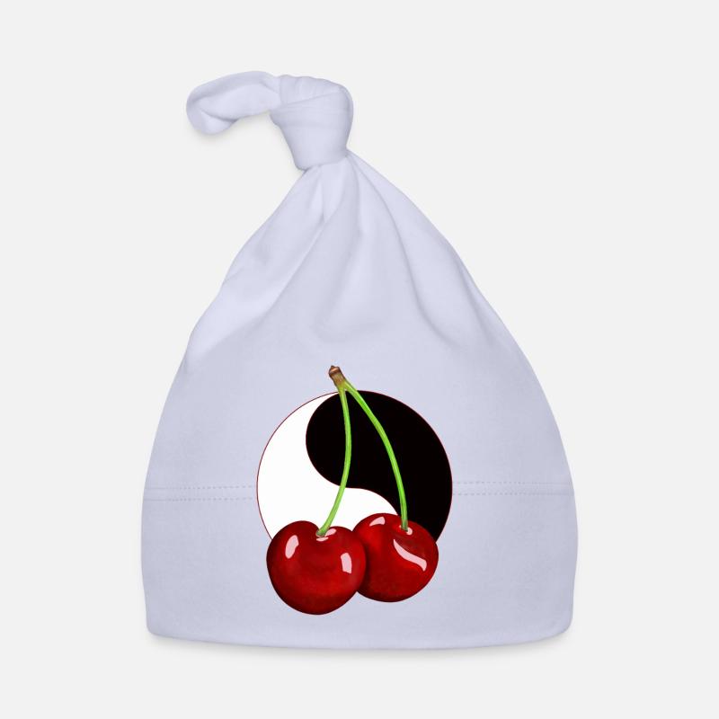 Rockabilly Retro Vintage Kirsche Kirschen Obst Baby Bio-Mütze