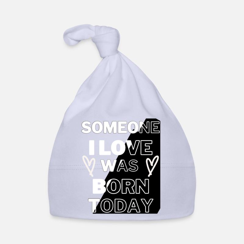 Bold Love Born Today Typographie Design Bonnet bio Bébé