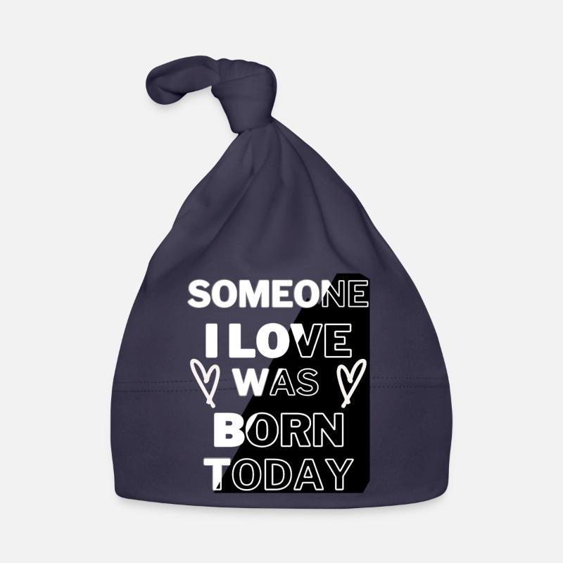 Bold Love Born Today Typographie Design Bonnet bio Bébé
