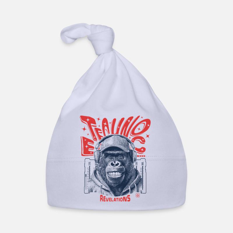 Ecstatic Monkey Shirt – Techno, Rhythm & Bass Organic Baby Cap