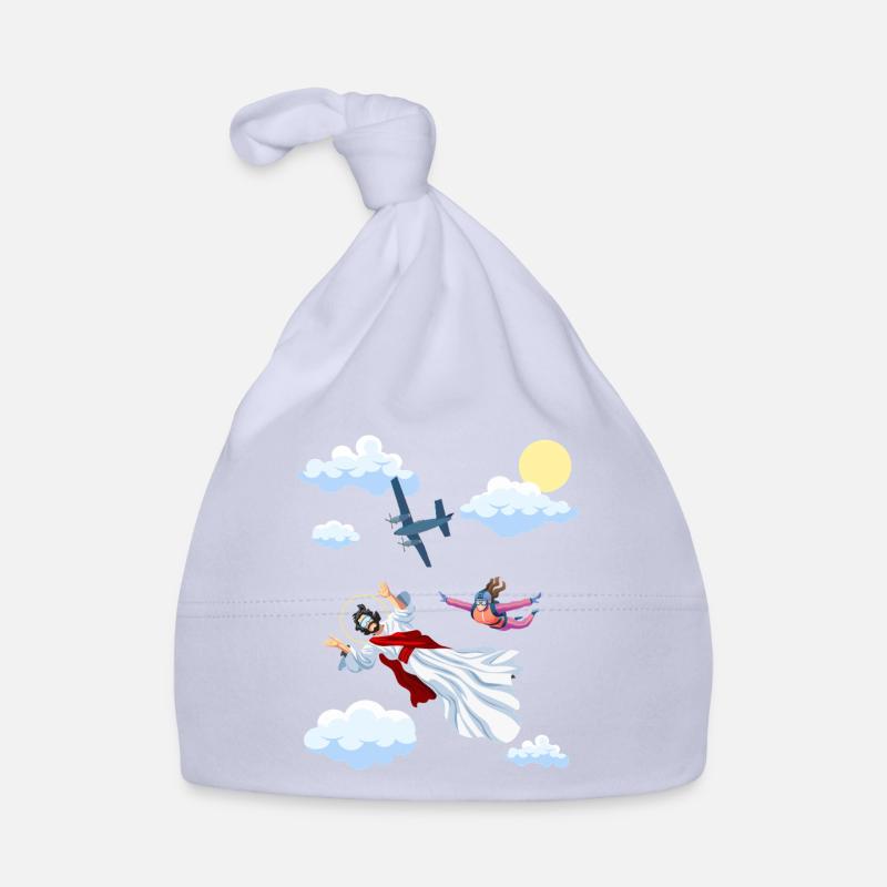 Saut en parachute Jésus, Parachute, Parachutisme, - Bonnet bio Bébé - ciel
