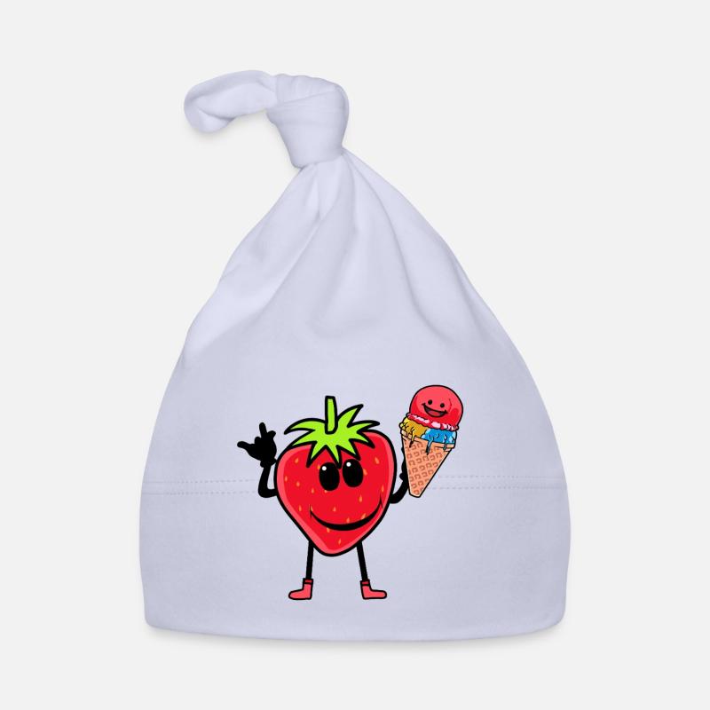 Erdbeerer Erdbeere Eis Eiscrem Eiskrem Kinder Baby Bio-Mütze