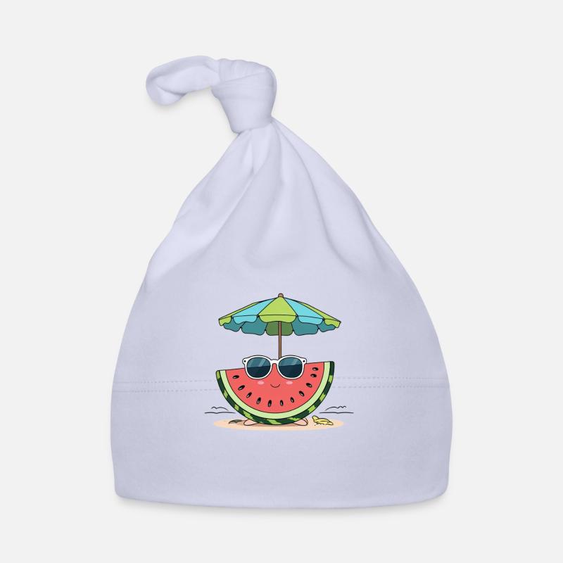 Pastèque d’été sur la plage Bonnet bio Bébé