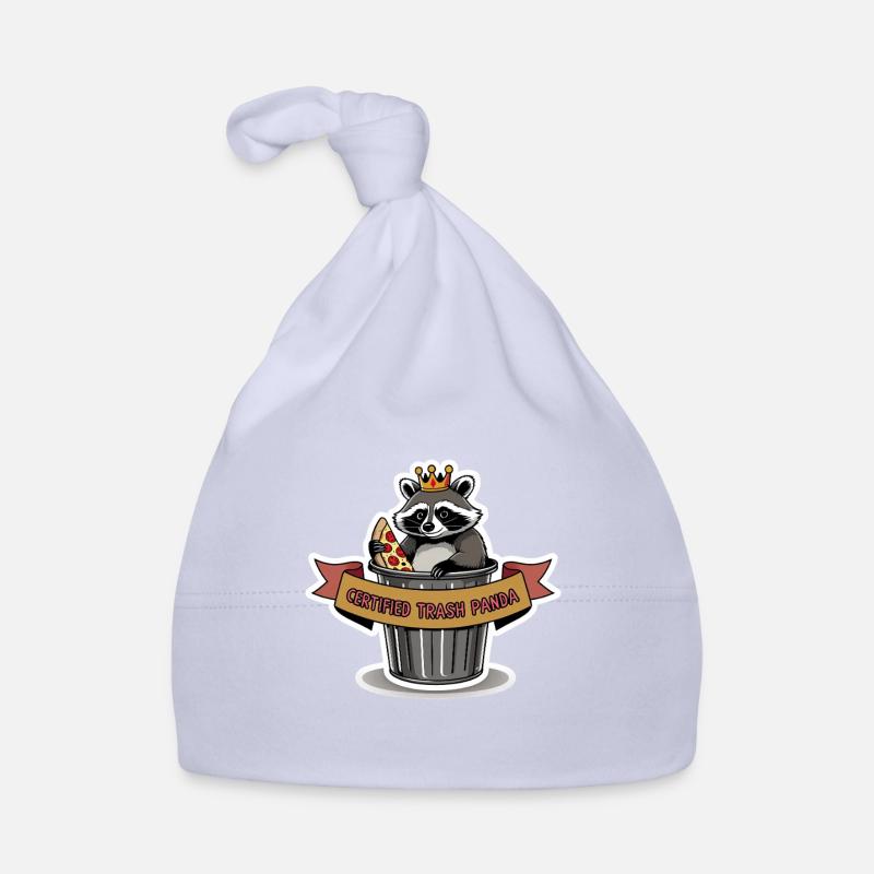 Certified Trash Panda – Waschbär mit Krone Baby Bio-Mütze