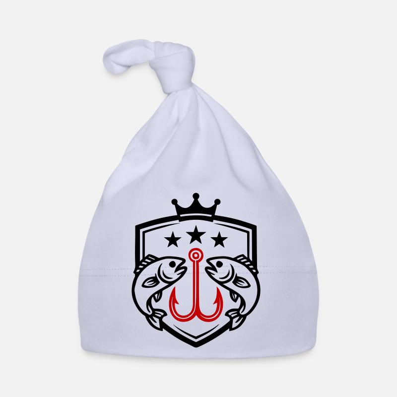 Fish Hook Fish Icon Organic Baby Cap