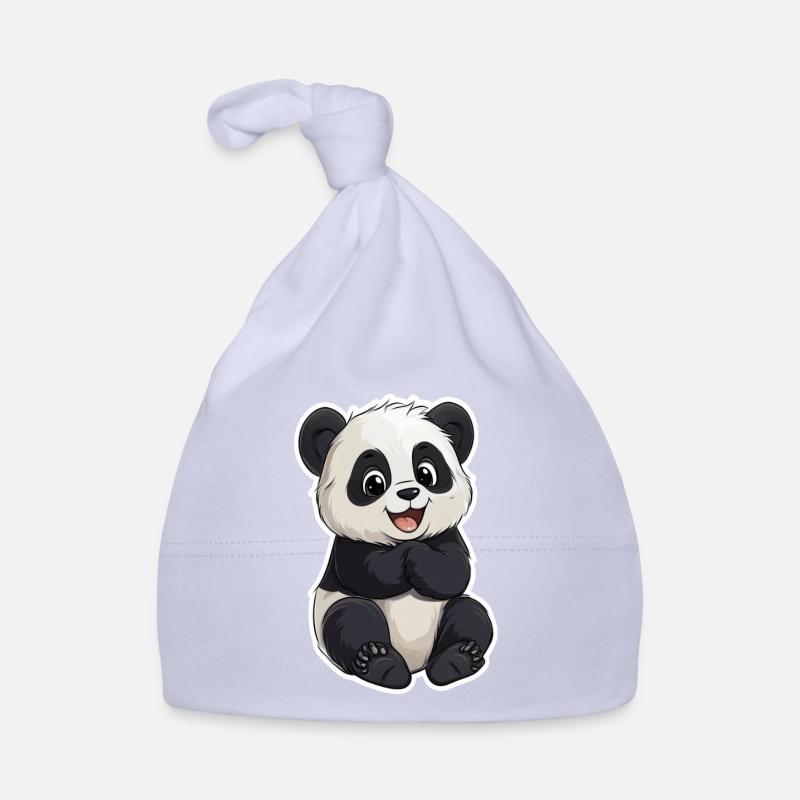 Cute Panda Bear Organic Baby Cap