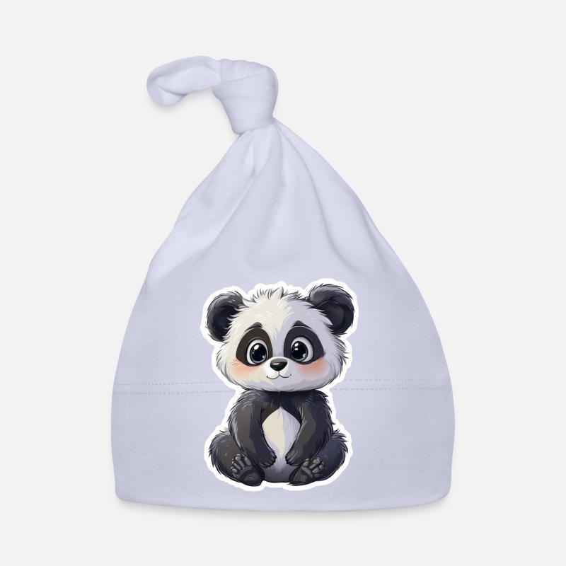 Cute Panda Bear Organic Baby Cap