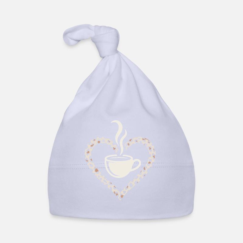 Coffee Mug Heart Design Organic Baby Cap