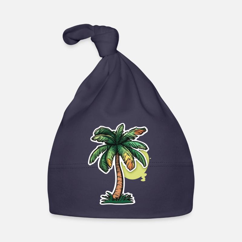 Palm tree Organic Baby Cap