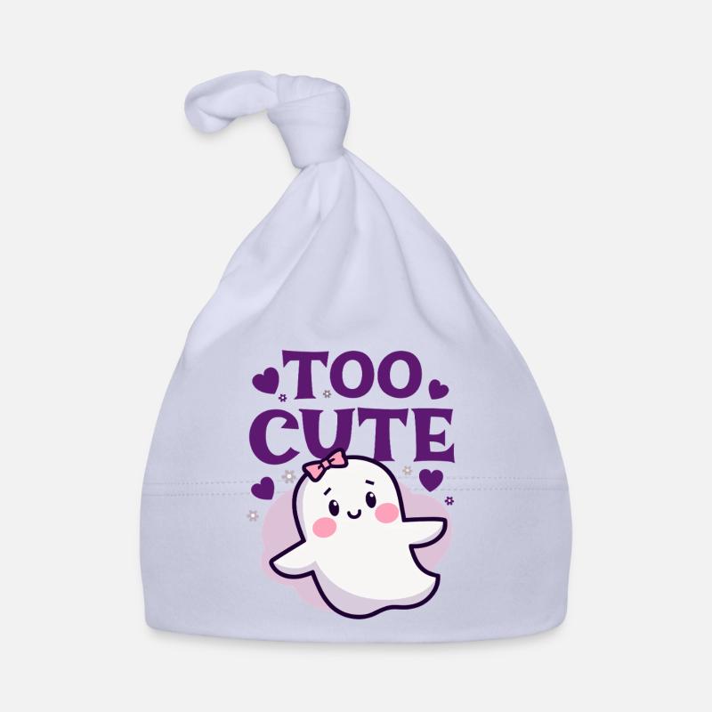 Too Cute Ghost - Süßer Geister Spruch Baby Bio-Mütze