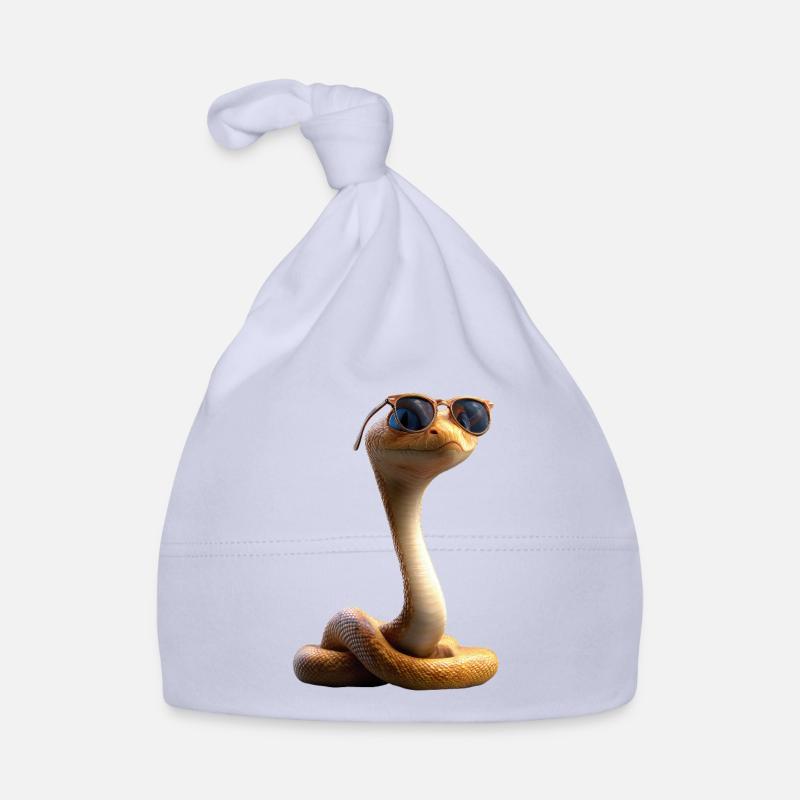 Schlange Python Kobra Klapperschlange Schlangen Baby Bio-Mütze