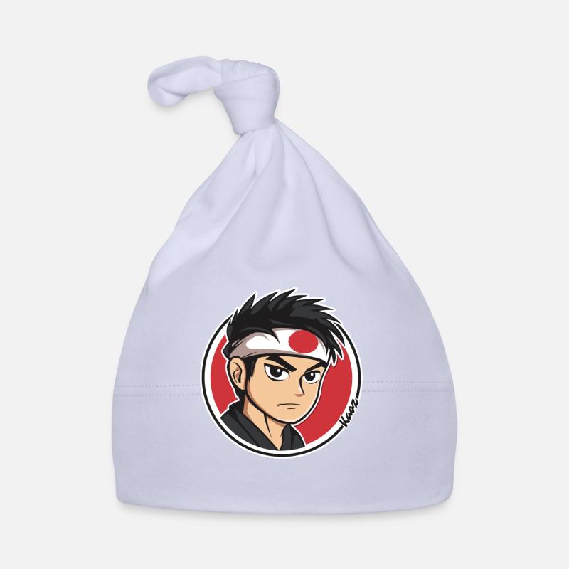 Anime Samurai Charakter Illustration Baby Bio-Mütze