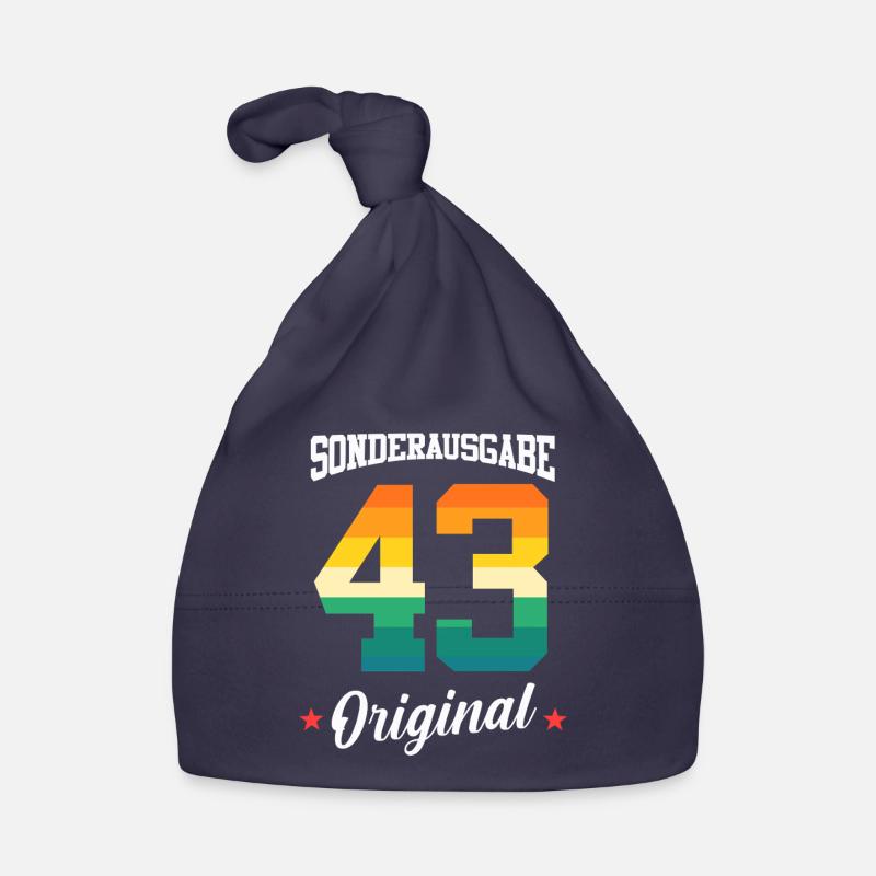 43 Birthday Organic Baby Cap
