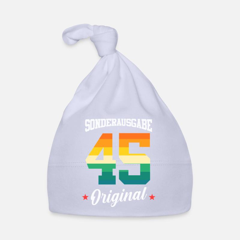 45 Birthday Organic Baby Cap