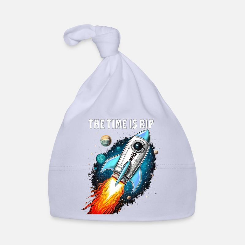 FUSÉE MARS LE TEMPS EST DÉCHIRÉ Bonnet bio Bébé