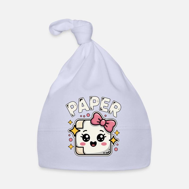 Ciseaux Papier Pierre Papier Kawaii Bonnet bio Bébé