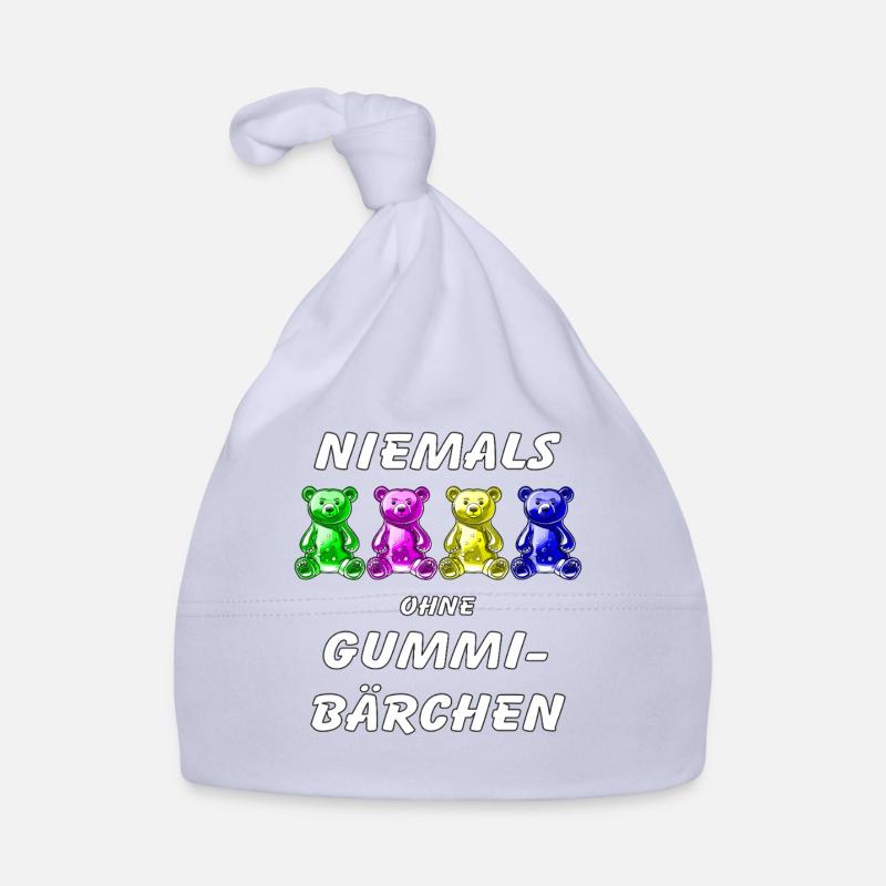 NEVER WITHOUT GUMMY BEARS Organic Baby Cap