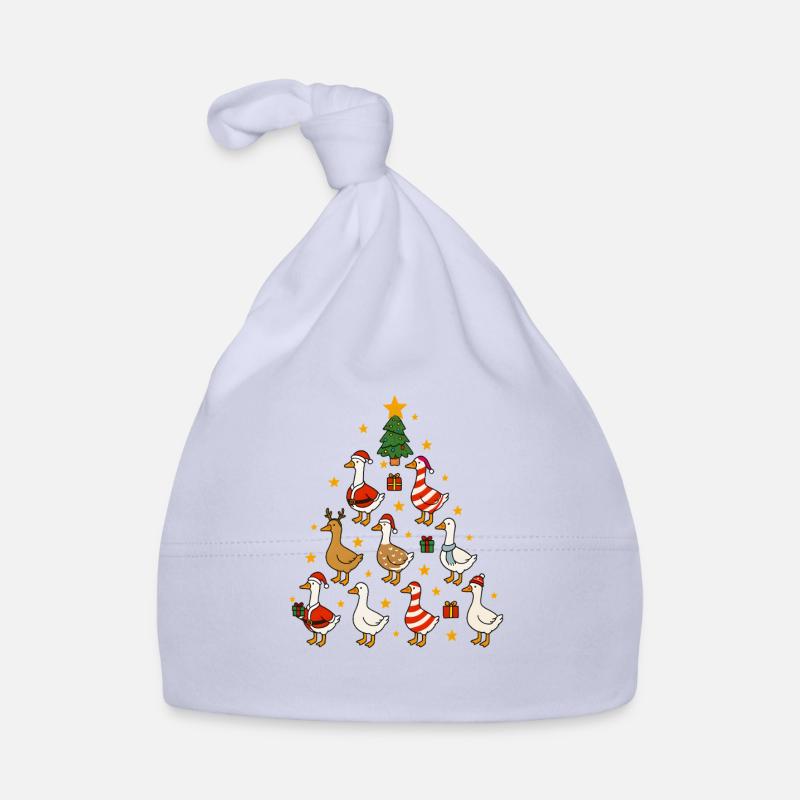 Drôle d’oie arbre de Noël conception de vacances Bonnet bio Bébé