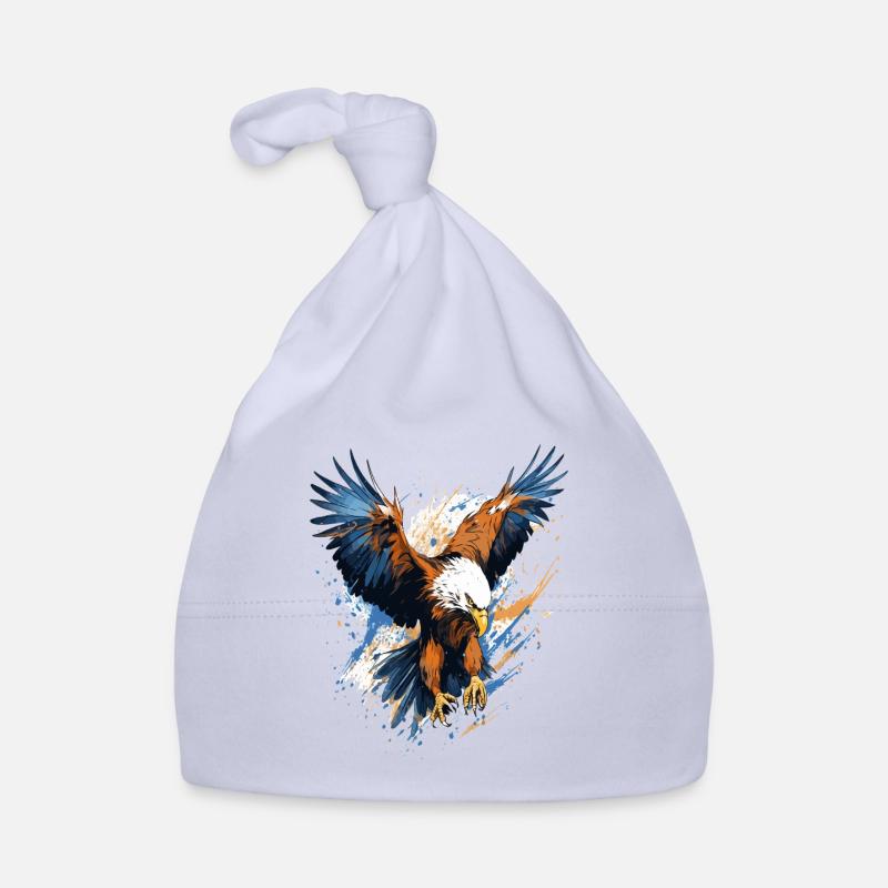 Stürmischer Adler Spritzkunst Baby Bio-Mütze