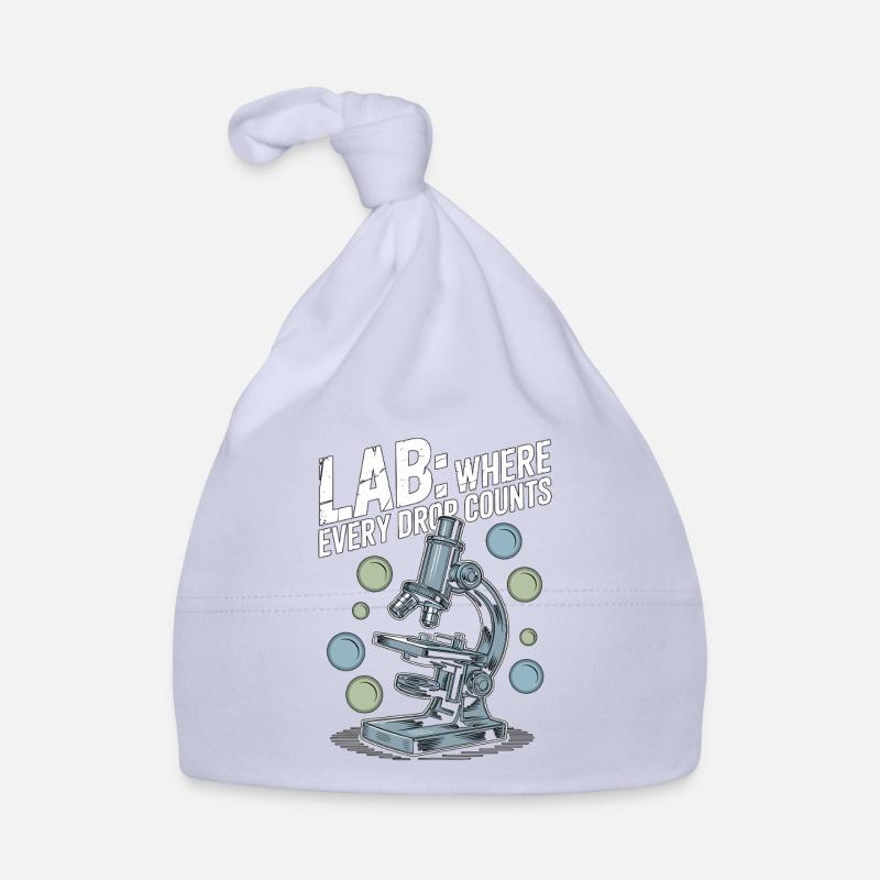 Laboratoire de techniciens de laboratoire où chaque Drop Scientist Bonnet bio Bébé