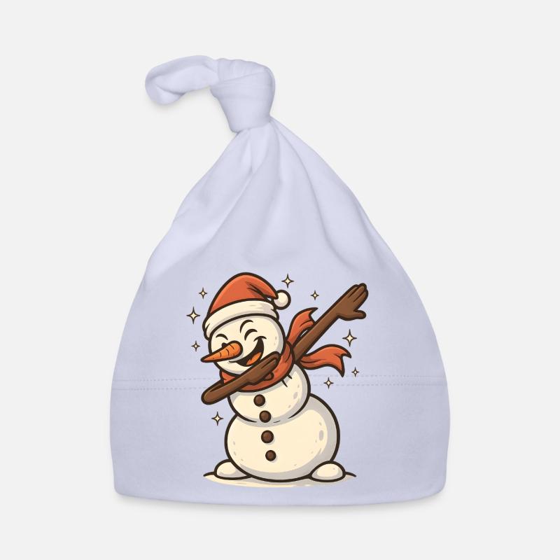 Cool Snowman Dab Organic Baby Cap