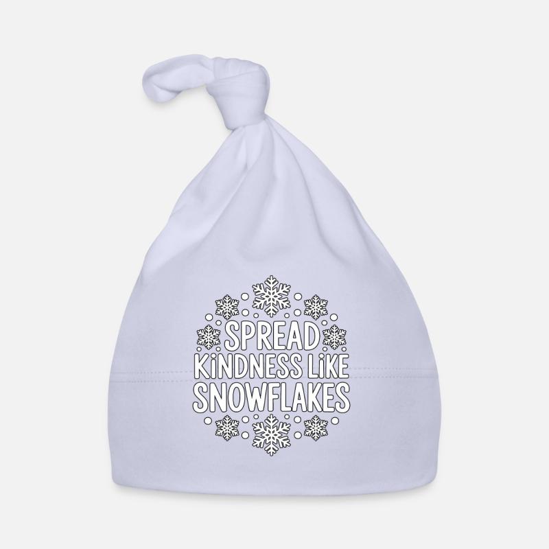 Spread Kindness Like Snowflake Baby Bio-Mütze