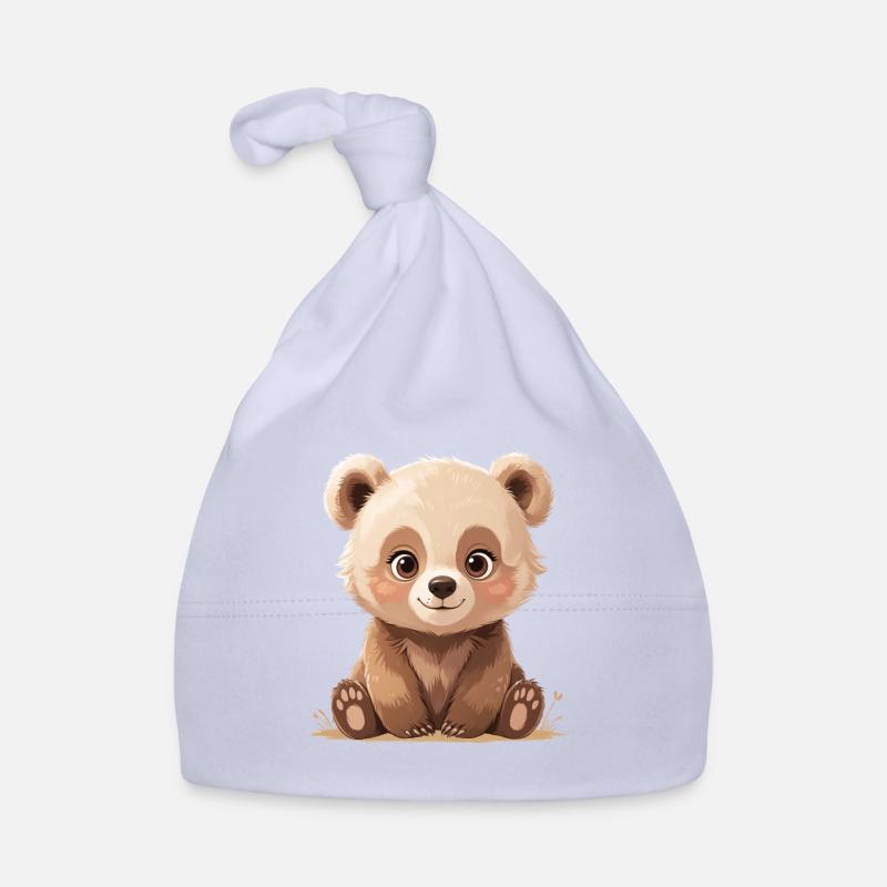 Cuddly bears in the sunlight Organic Baby Cap