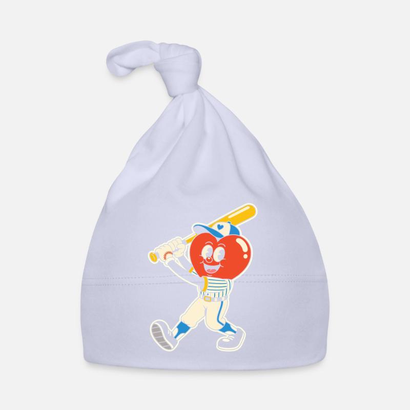 Herz Baseball Baby Bio-Mütze