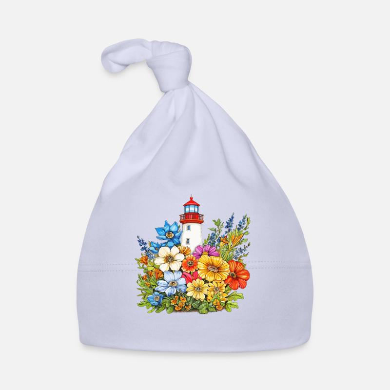 Couleurs des fleurs du phare Bonnet bio Bébé