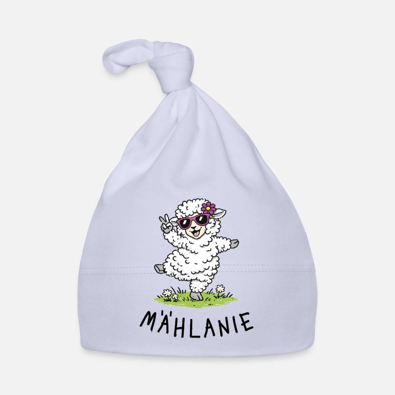 Mählanie – Mouton mouton dansant avec un jeu de mots Bonnet bio Bébé
