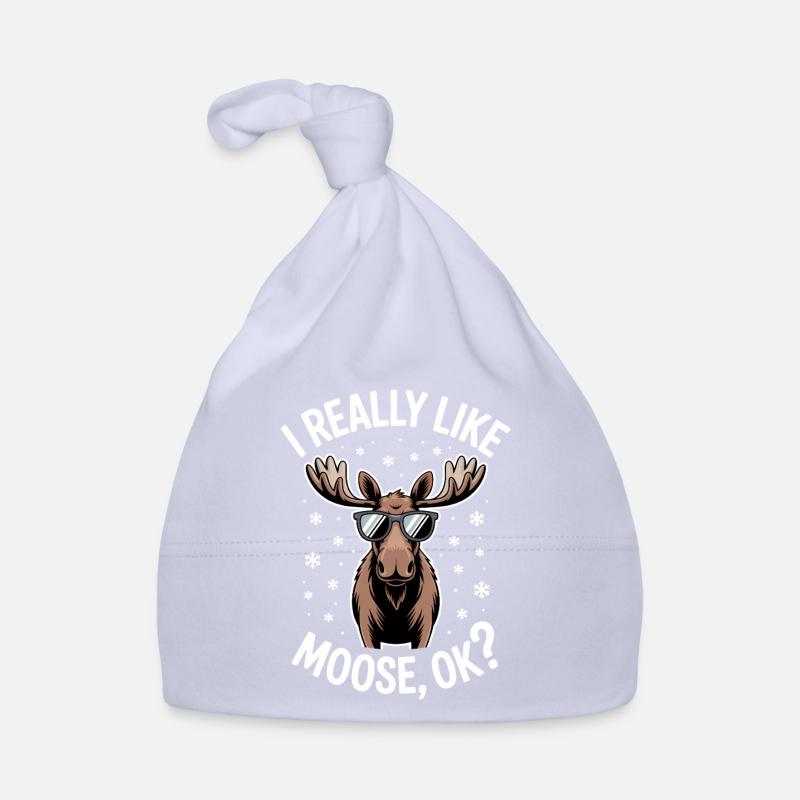 Moose Sayings Moose Funny Moose Gift Organic Baby Cap