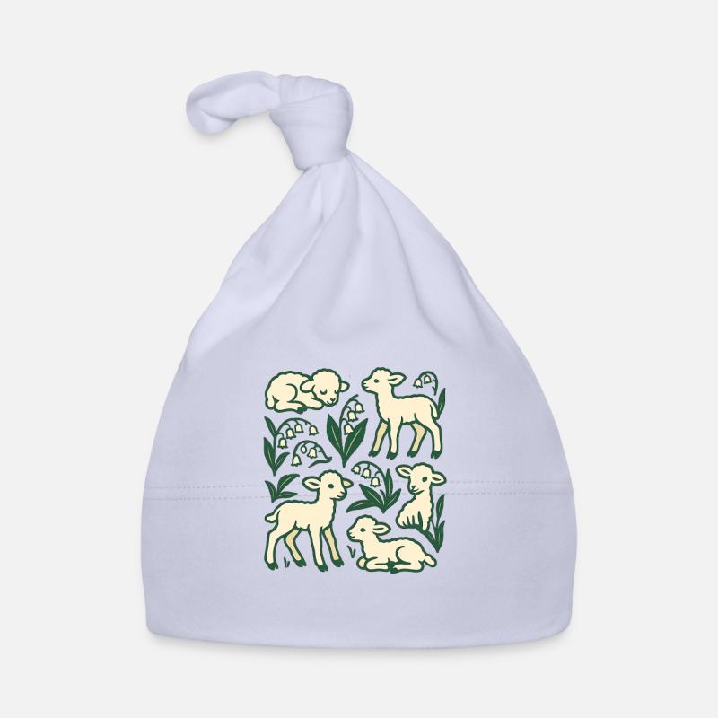 Weide-Lullaby-Lämmer Baby Bio-Mütze