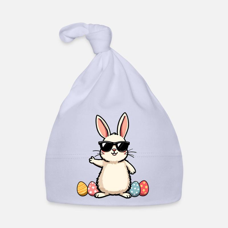 Drôle de lapin de Pâques Bonnet bio Bébé