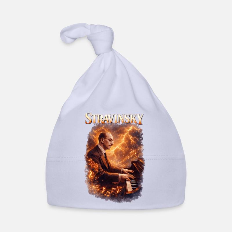 Stravinsky Piano Fire Organic Baby Cap