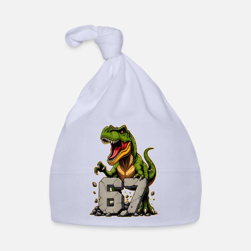 T-Rex Dinosaur Funny Six Seven Meme Baby Bio-Mütze
