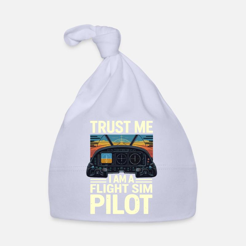 Trust me, I'm a flight simulator pilot Organic Baby Cap