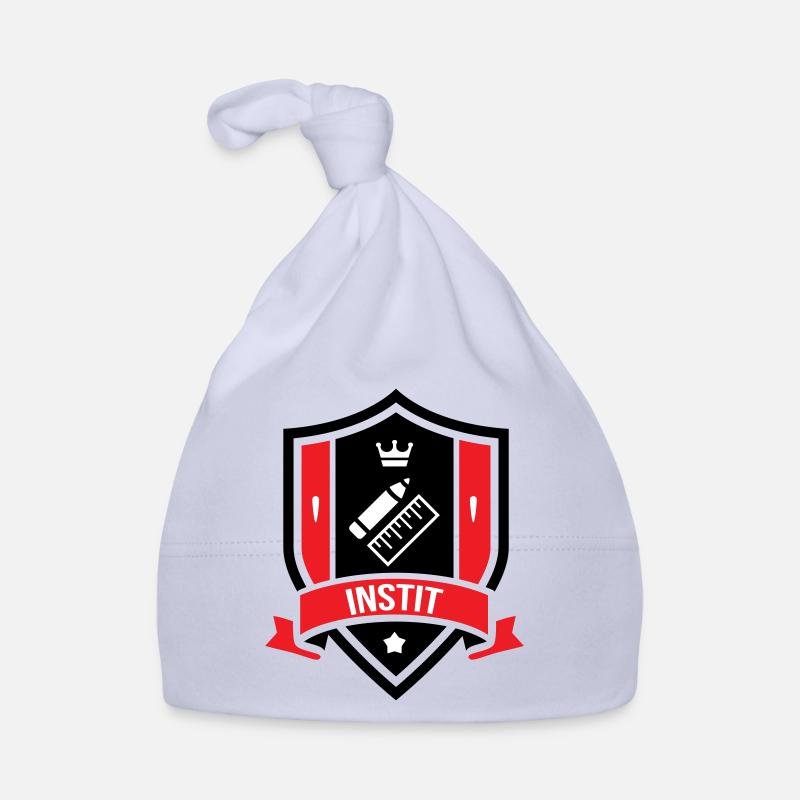 Blason Instit : L'Insigne des Maîtres d'École ! Bonnet bio Bébé