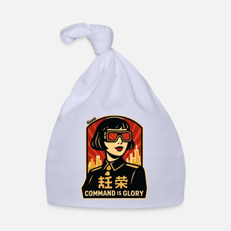 Command Is Glory Retro Poster Organic Baby Cap