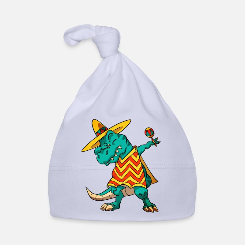 Dab T-rex Dinosaur Cinco De Mayo Fiesta 2026 Bonnet bio Bébé