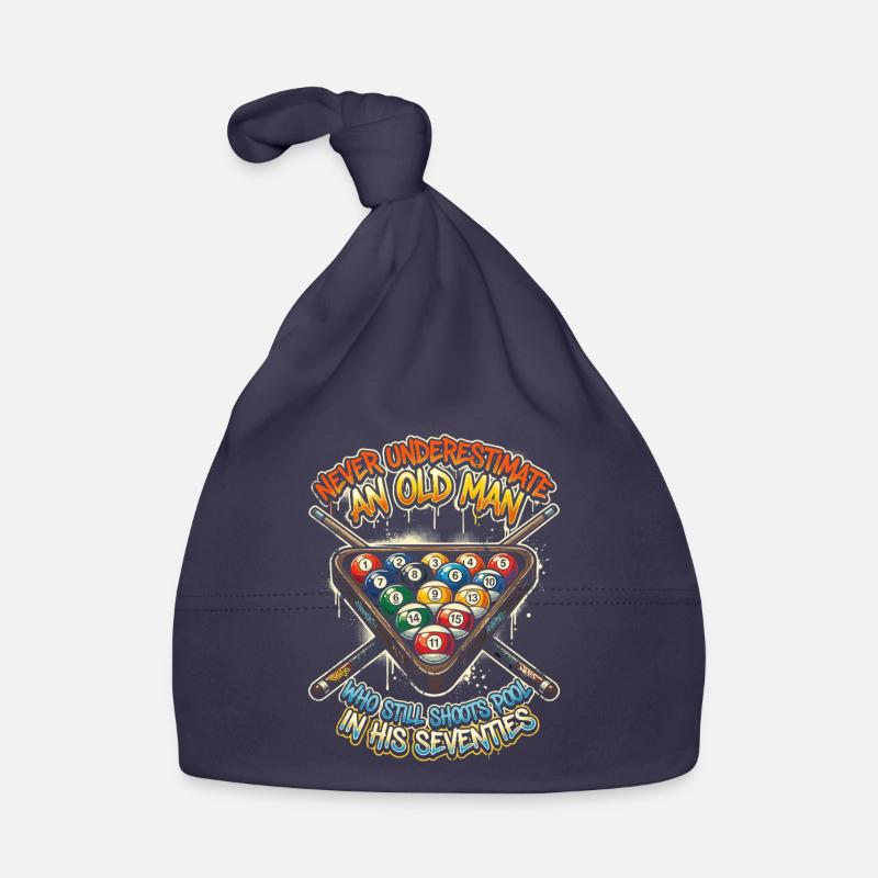 Never underestimate old man pool Organic Baby Cap