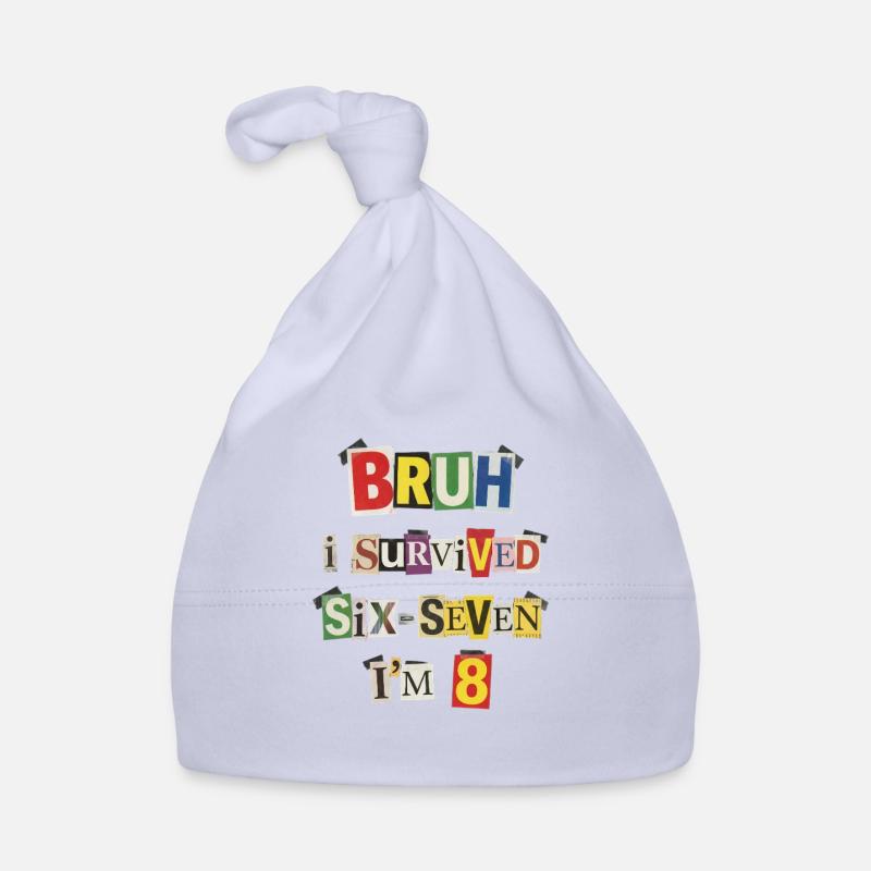 Bruh Survives 8 Meme Collage Organic Baby Cap