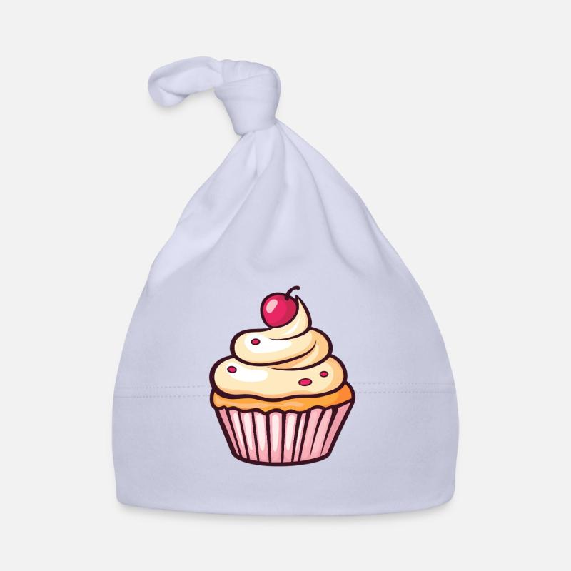 Pastel Cupcake Cerise Baiser Bonnet bio Bébé