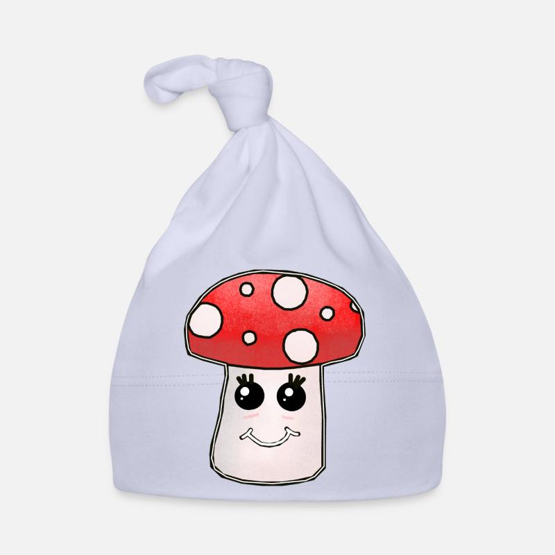 Kawaii Mushroom Toadstool Organic Baby Cap