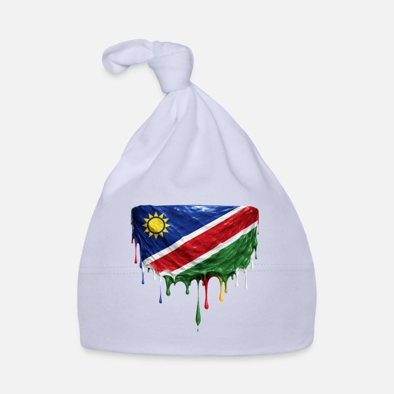 Namibia Flag Tropfenkunst Baby Bio-Mütze